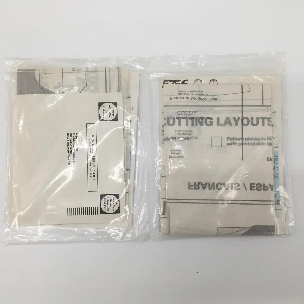 McCalls Sewing Pattern 5752 5756 1970s Beginner Blouse Skirt Pants 12-16 UNCUT